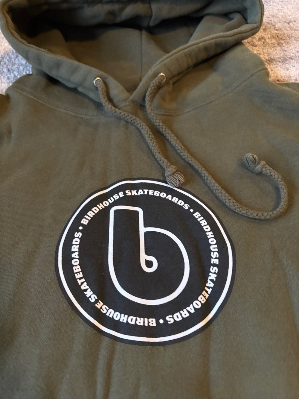 Birdhouse Olive Green Logo Hoodie